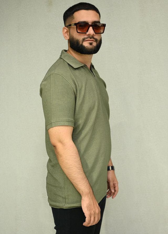 Sanaulla Exclusive Casual Cotton Polo 8194 Green