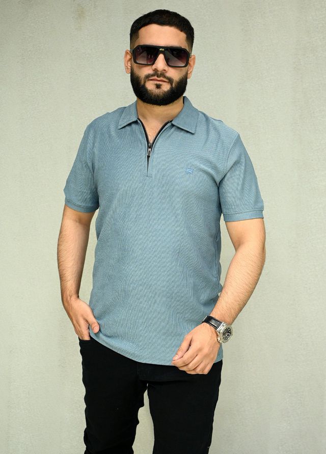 Sanaulla Exclusive Casual Cotton Polo 8194 Light Blue