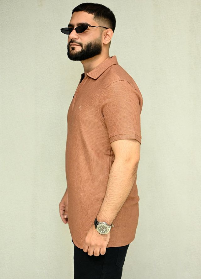 Sanaulla Exclusive Casual Cotton Polo 8194 Orange