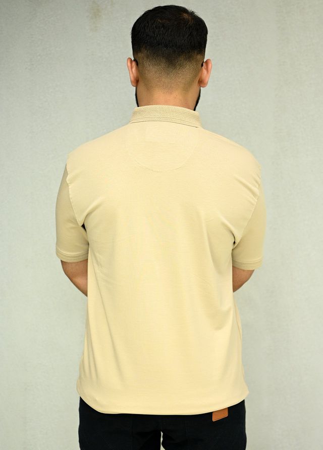 Sanaulla Exclusive Casual Cotton Polo D-3051 Light Brown