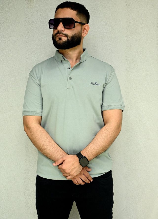 Sanaulla Exclusive Casual Cotton Polo D-3051 Light Green