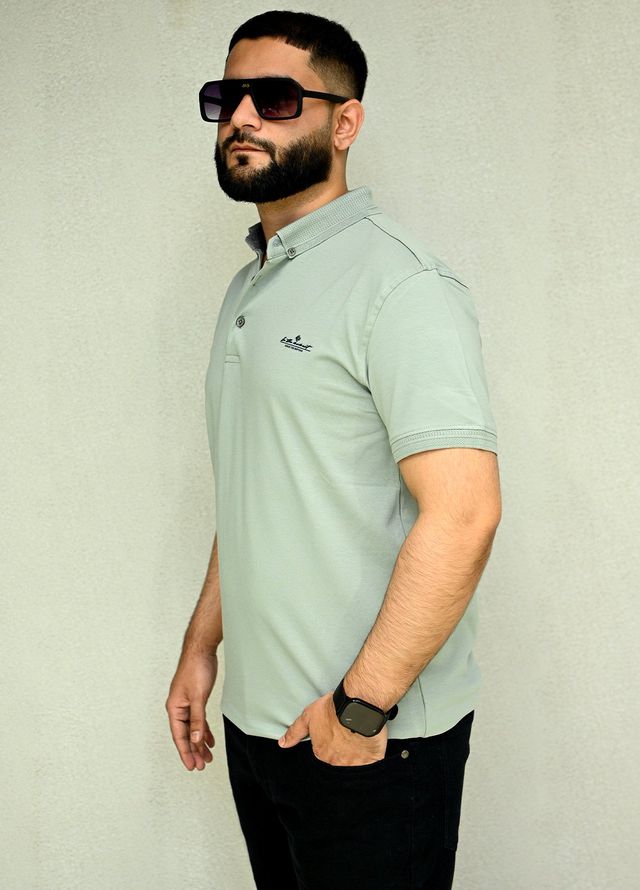 Sanaulla Exclusive Casual Cotton Polo D-3051 Light Green
