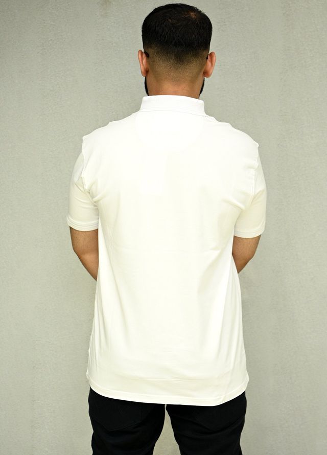Sanaulla Exclusive Casual Cotton Polo D-3051 White