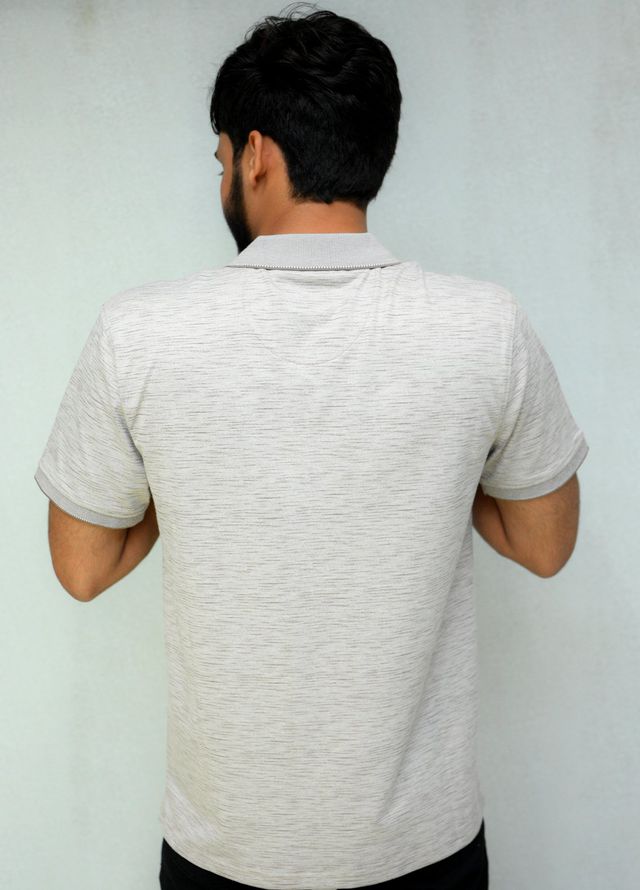 Sanaulla Exclusive Casual Cotton Polo D-3081 Light Grey