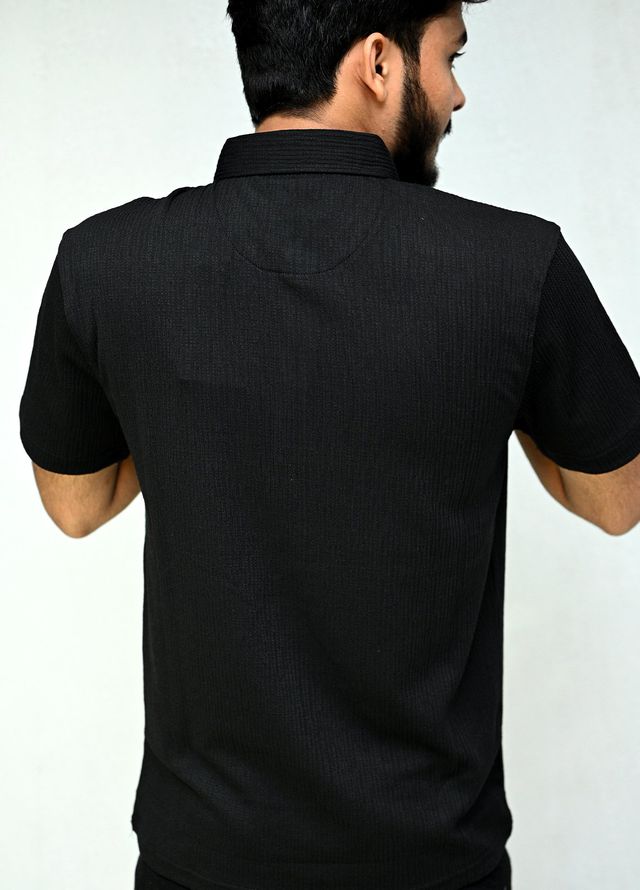 Sanaulla Exclusive Casual Cotton Polo D-3189 Black