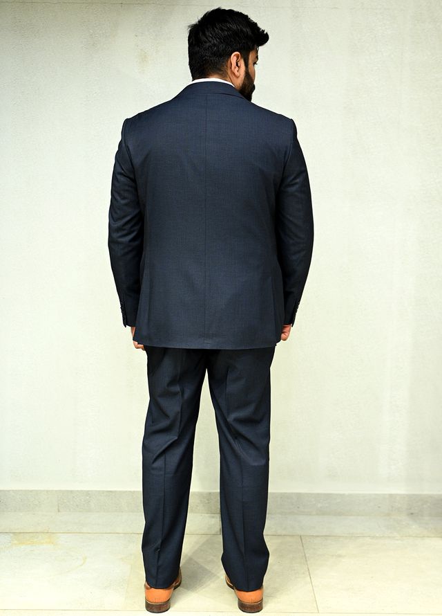Sanaulla Exclusive Plain Cotton 2 Piece Suit 18900 Navy