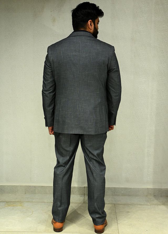 Sanaulla Exclusive Plain Cotton 2 Piece Suit 19075 Black