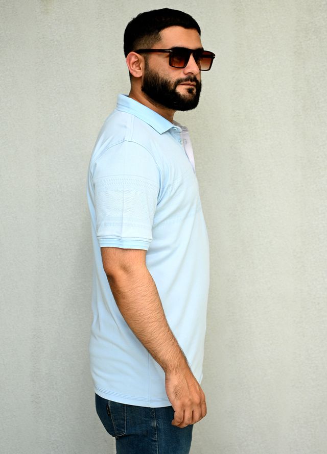 Sanaulla Exclusive Pret Casual Cotton Polo 2011 Sky Blue