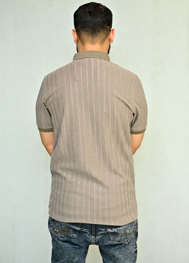 Sanaulla Exclusive Pret Casual Cotton Polo 2042 Dark Brown
