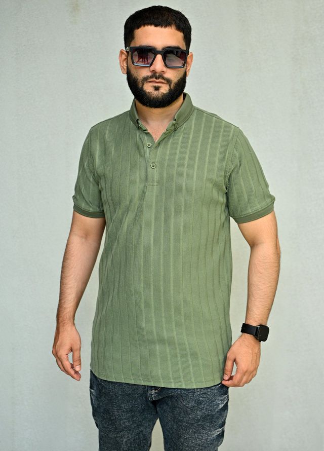 Sanaulla Exclusive Pret Casual Cotton Polo 2042 Green