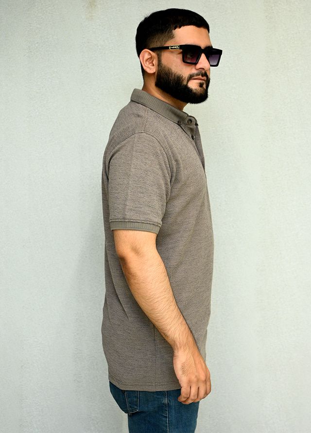 Sanaulla Exclusive Pret Casual Cotton Polo 2083 Dark Brown