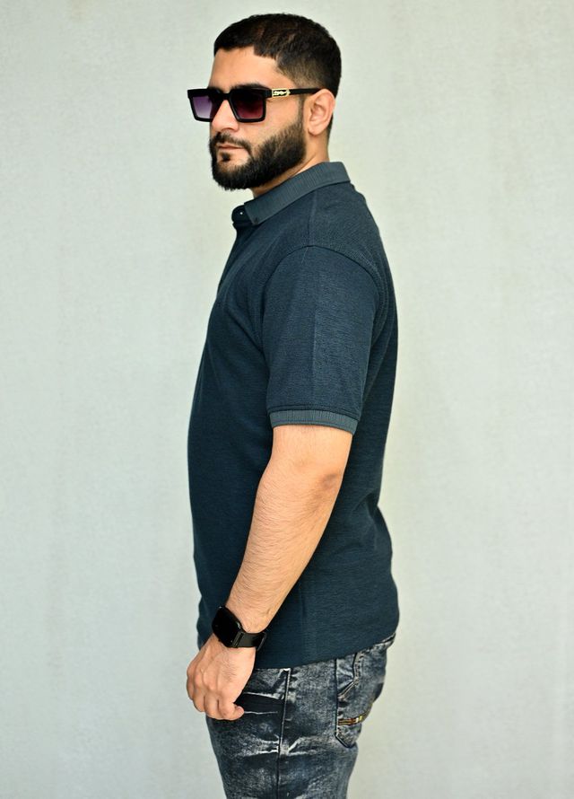 Sanaulla Exclusive Pret Casual Cotton Polo 2083 Dark Green