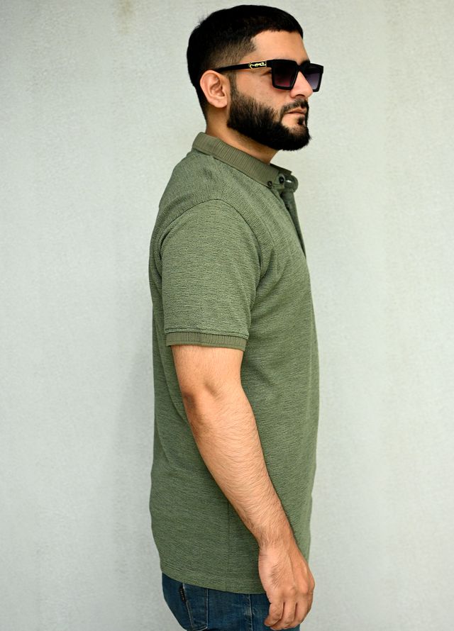 Sanaulla Exclusive Pret Casual Cotton Polo 2083 Green