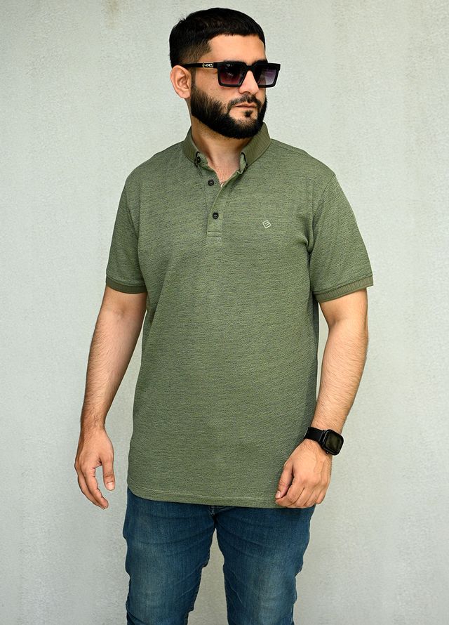 Sanaulla Exclusive Pret Casual Cotton Polo 2083 Green