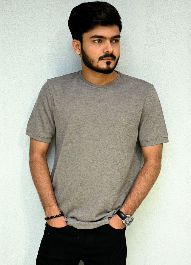 Sanaulla Exclusive Pret Casual Cotton Polo 2084 Dark Brown