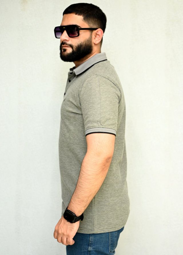 Sanaulla Exclusive Pret Casual Cotton Polo 8043R-2 Green