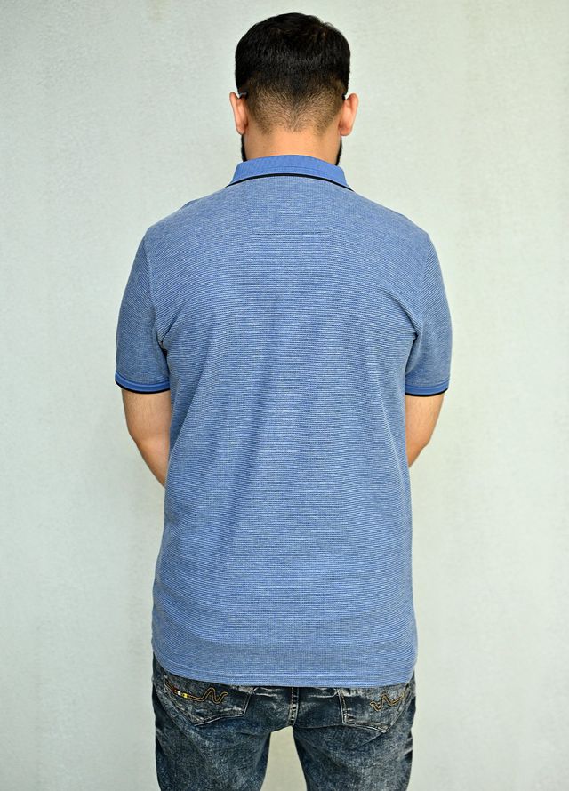 Sanaulla Exclusive Pret Casual Cotton Polo 8043R-2 Sky Blue