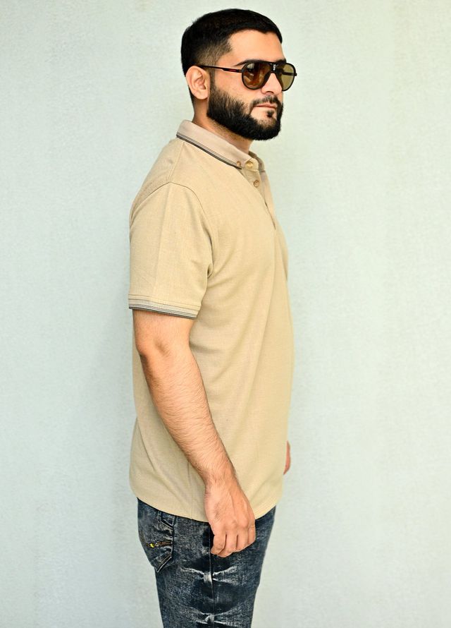 Sanaulla Exclusive Pret Casual Cotton Polo 8180 Brown