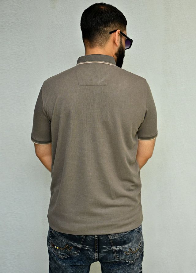 Sanaulla Exclusive Pret Casual Cotton Polo 8180 Dark Grey