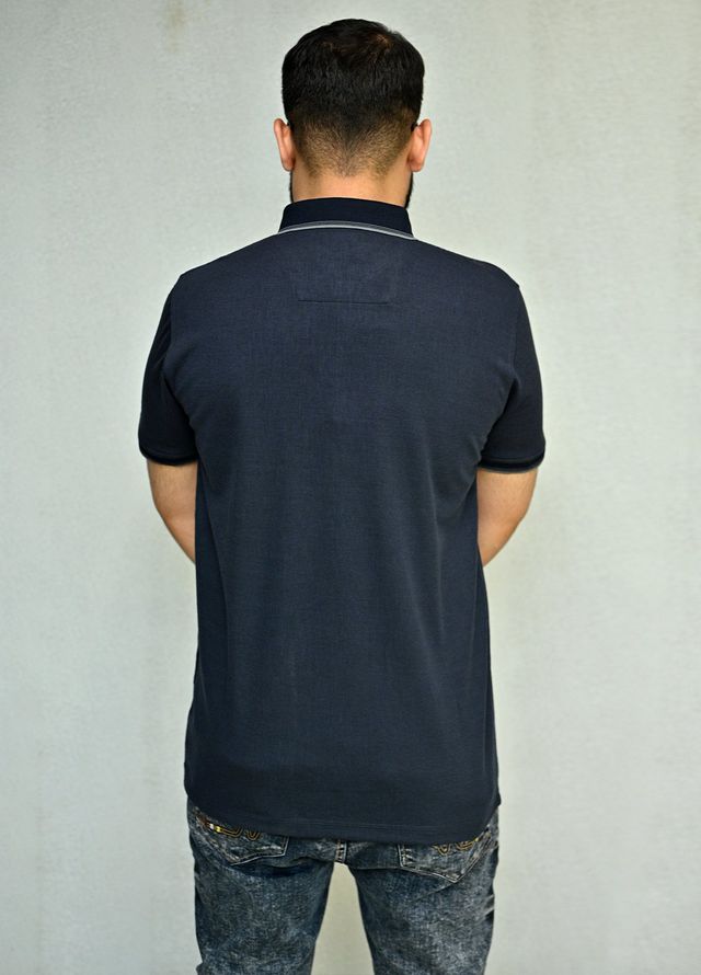 Sanaulla Exclusive Pret Casual Cotton Polo 8180 Navy
