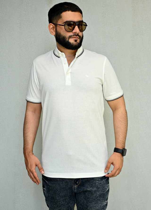 Sanaulla Exclusive Pret Casual Cotton Polo 8180 White