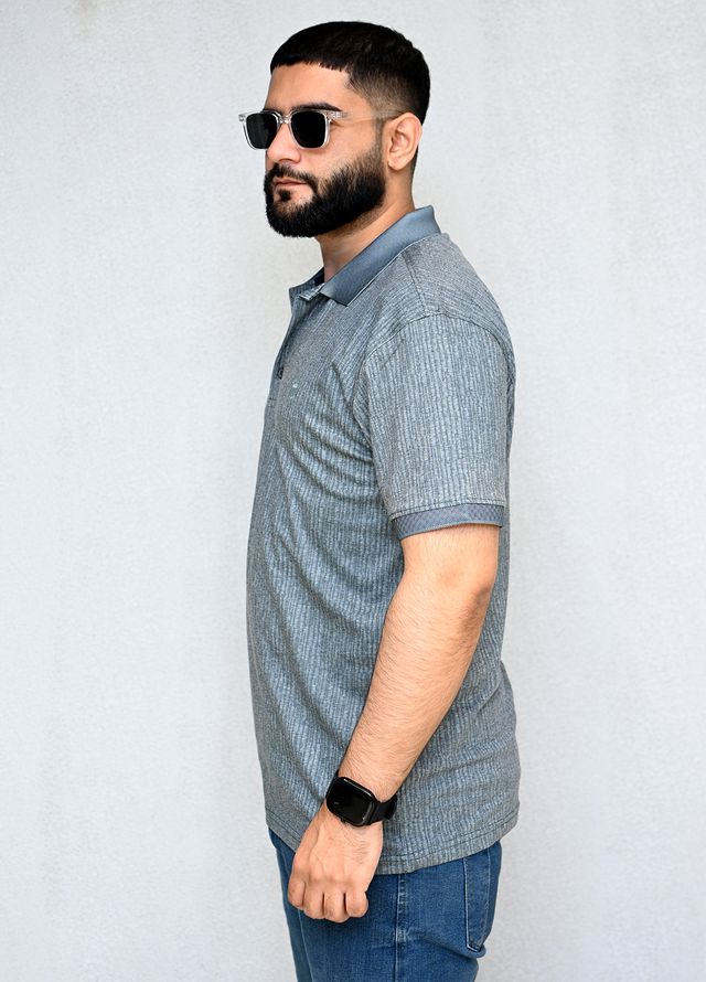 Sanaulla Exclusive Pret Casual Cotton T-Shirt D-3077 Dark Green