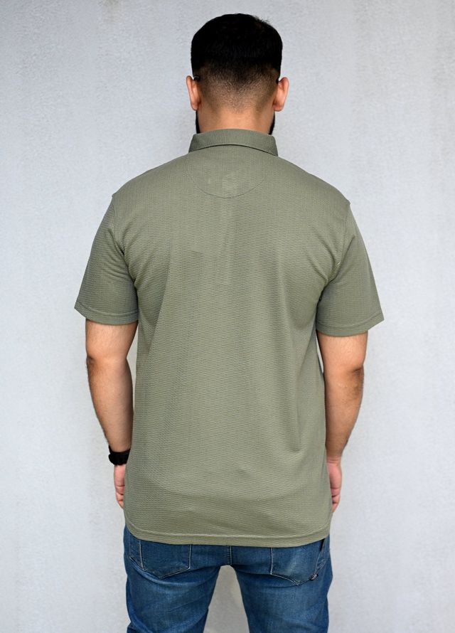 Sanaulla Exclusive Pret Casual Cotton T-Shirt D-3153 Green