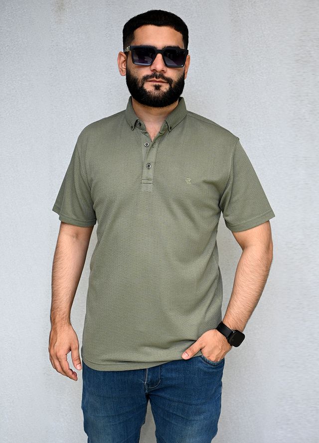 Sanaulla Exclusive Pret Casual Cotton T-Shirt D-3153 Green