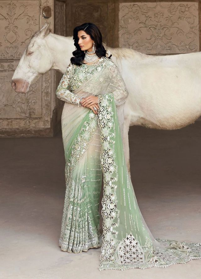 Sardinia Embroidered Chiffon Suits Unstitched 3 Piece SRD25CF D-1107 Layla - Formals Collection