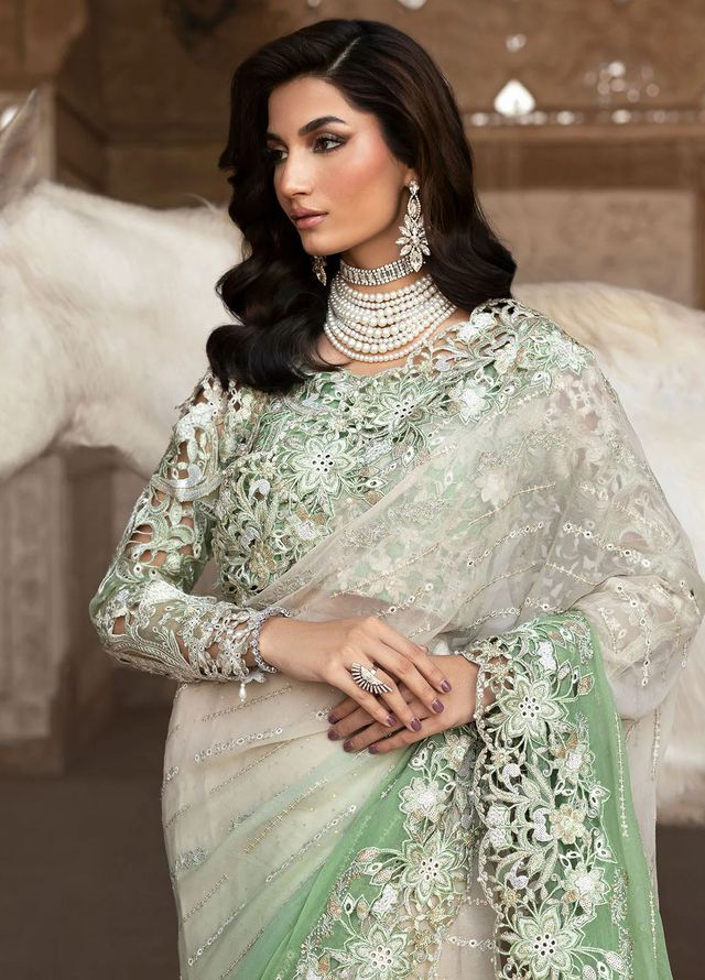 Sardinia Embroidered Chiffon Suits Unstitched 3 Piece SRD25CF D-1107 Layla - Formals Collection