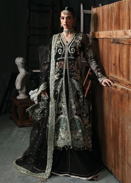Sardinia Embroidered Organza Suits Unstitched 3 Piece D-1201 Lumen - Formals Collection