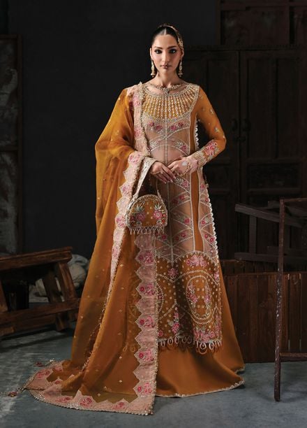 Sardinia Embroidered Organza Suits Unstitched 3 Piece D-1203 Elena - Formals Collection