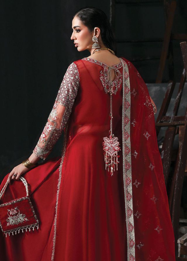 Sardinia Embroidered Organza Suits Unstitched 3 Piece D-1207 Zuri - Formals Collection