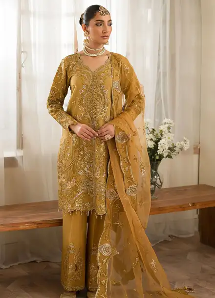 Sauve by Emaan Embroidered Organza Suit Unstitched 3 Piece EA24S Zoe - Summer Collection