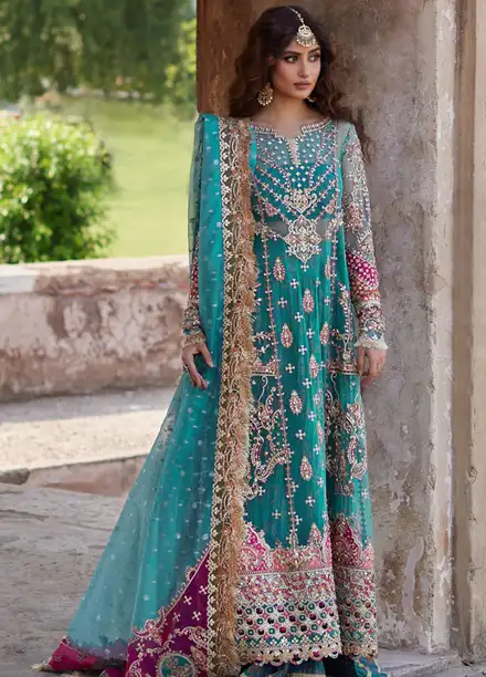 Shadmani by Qalamkar Embroidered Net Suits Unstitched 3 Piece QLM24SM Sama - Formals Collection