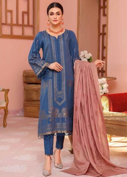 Shahnameh by Riaz Arts Banarsi Lawn Suits Unstitched 3 Piece RA21BB D-01 - Summer Collection