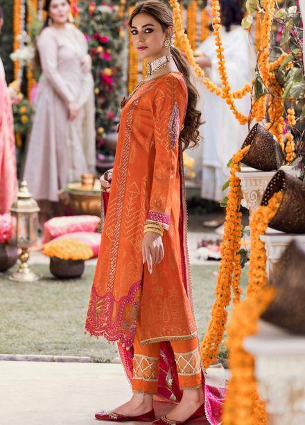 Shehnai by Motifz Embroidered Jacquard Suits Unstitched 3 Piece MT22SH MWU0 3142-999-Bano - Wedding Collection