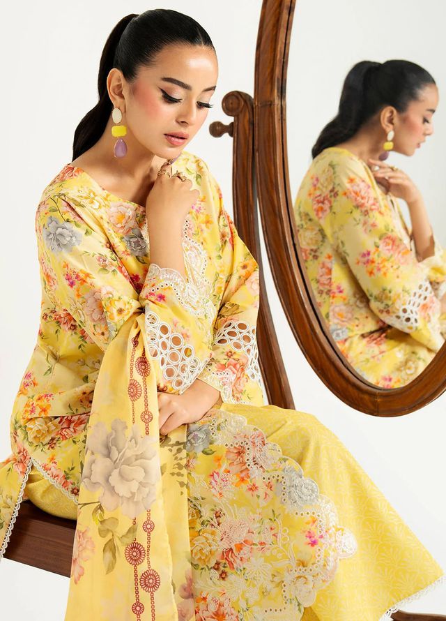 Sifa by Imrozia Pret Embroidered Lawn 3 Piece Suit SP-99 Iyla