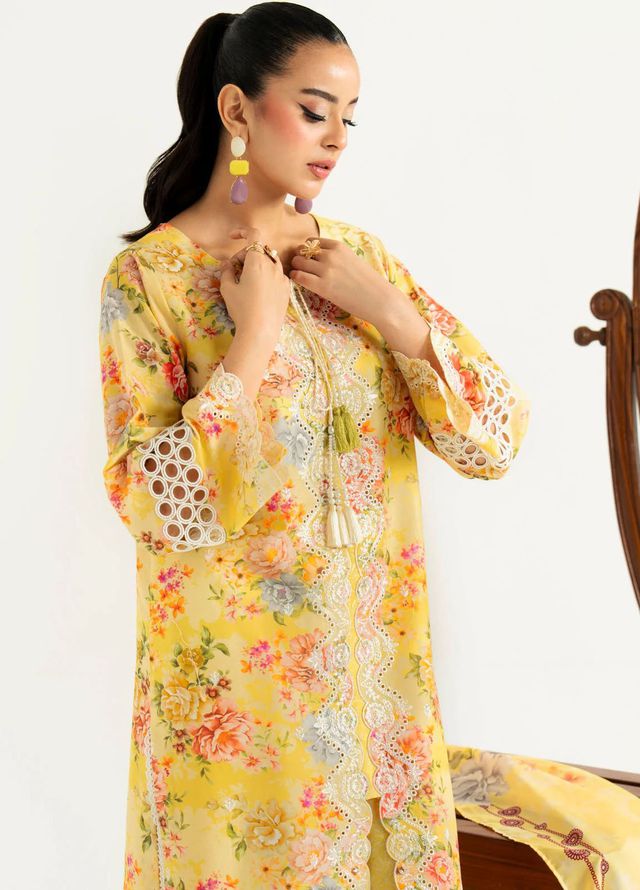 Sifa by Imrozia Pret Embroidered Lawn 3 Piece Suit SP-99 Iyla