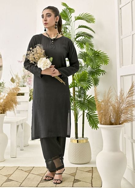 Silcot Pret Plain Silk 2 Piece Suit The Midnight Luxe