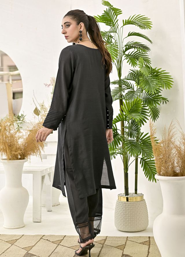 Silcot Pret Plain Silk 2 Piece Suit The Midnight Luxe