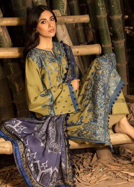 Sobia Nazir Embroidered  Suits Unstitched 3 Piece SN21W 01A - Winter Collection