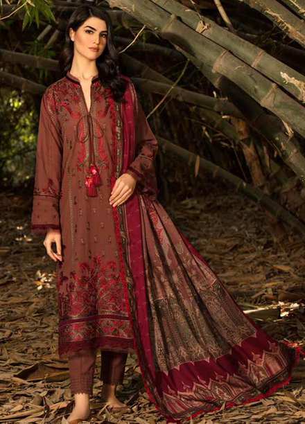 Sobia Nazir Embroidered  Suits Unstitched 3 Piece SN21W 01B - Winter Collection