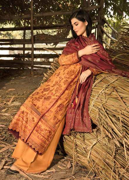 Sobia Nazir Embroidered  Suits Unstitched 3 Piece SN21W 03B - Winter Collection