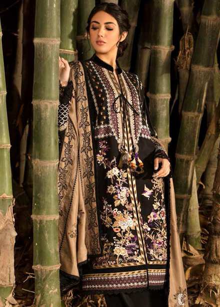 Sobia Nazir Embroidered  Suits Unstitched 3 Piece SN21W 04B - Winter Collection