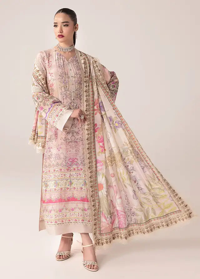 Suay by Sahane Handwork Silk Suits Unstitched 3 Piece SNE25S CT-15005 Zade - Silk Collection