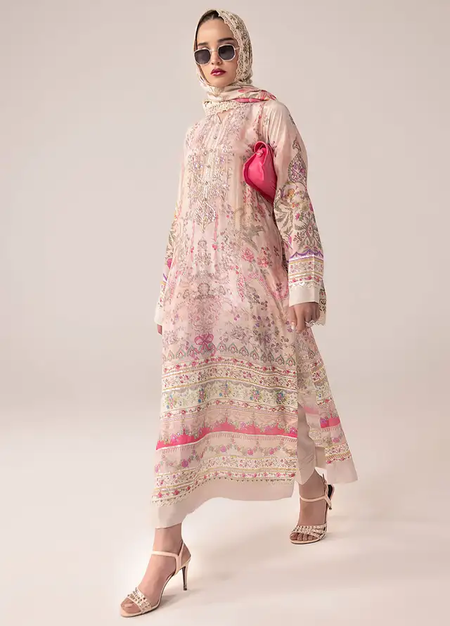Suay by Sahane Handwork Silk Suits Unstitched 3 Piece SNE25S CT-15005 Zade - Silk Collection