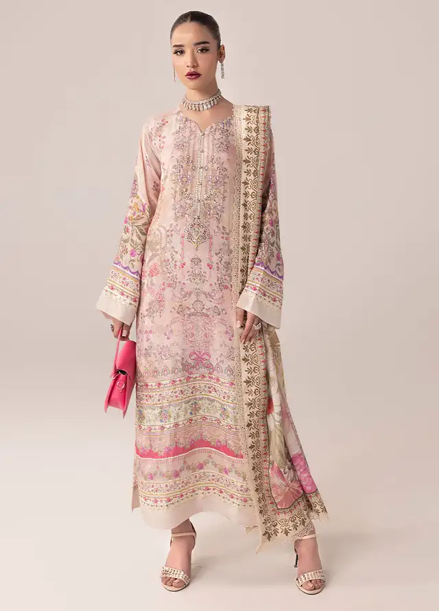 Suay by Sahane Handwork Silk Suits Unstitched 3 Piece SNE25S CT-15005 Zade - Silk Collection