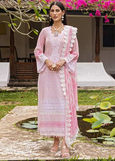 Tahra By Zainab Chottani Embroidered Lawn Suits Unstitched 3 Piece TZC22SS PARADISE DEW 2A - Spring / Summer Collection