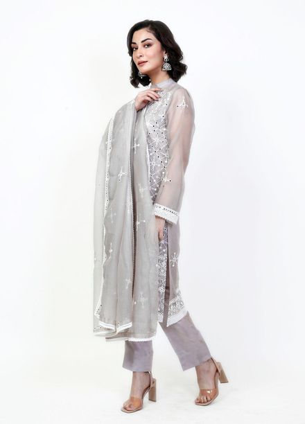 Fashion Porters Luxury Pret Embroidered Cotton Net 4 Piece Dress SUS22-TM1
